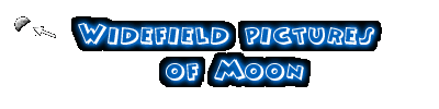 Widefield pictures of Moon