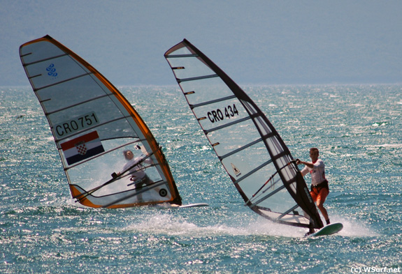 Luka Mratović (CRO-751) i Josip Rončević (CRO-343), slalom U�će Neretve, 20.7.2008, slikao: Ja�a Čalogović